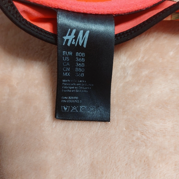H&M Tropical Floral Print String Bikini Size 36B - Picture 8 of 8